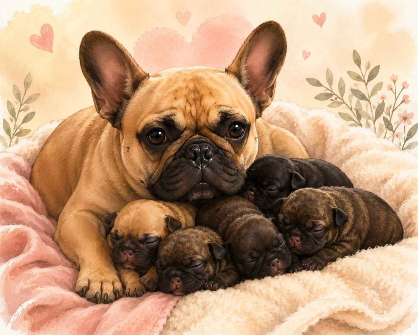 Chiot Bouledogue français des bouilles de la Garonne